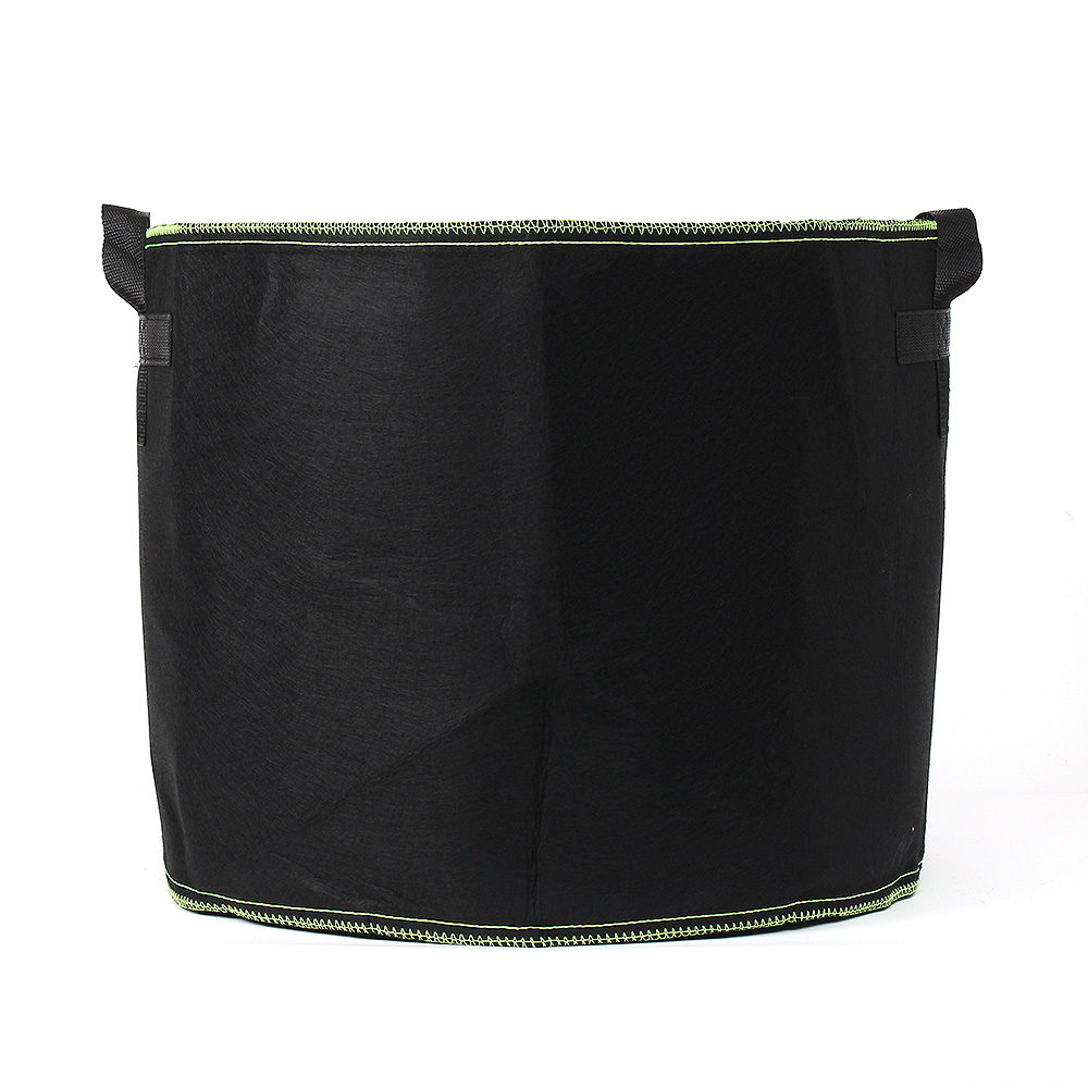 베란다 대형 부직포 화분 2p 세트( 50x 40 cm)( 블랙+ 그린) 커버 가정용 - 상품 이미지