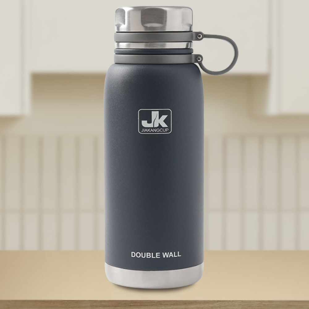 탱크 워터 이중 스텐 보온병 물병(1.5L) (네이비) 보냉병 진공 진공보 캠핑보 - 상품 이미지