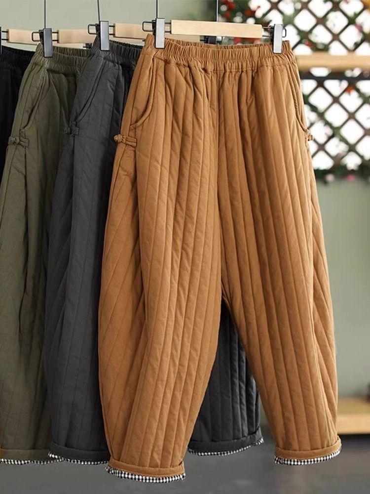 바지 누비 할머니바지 누빔 할매옷 방한바지 - 메인 이미지