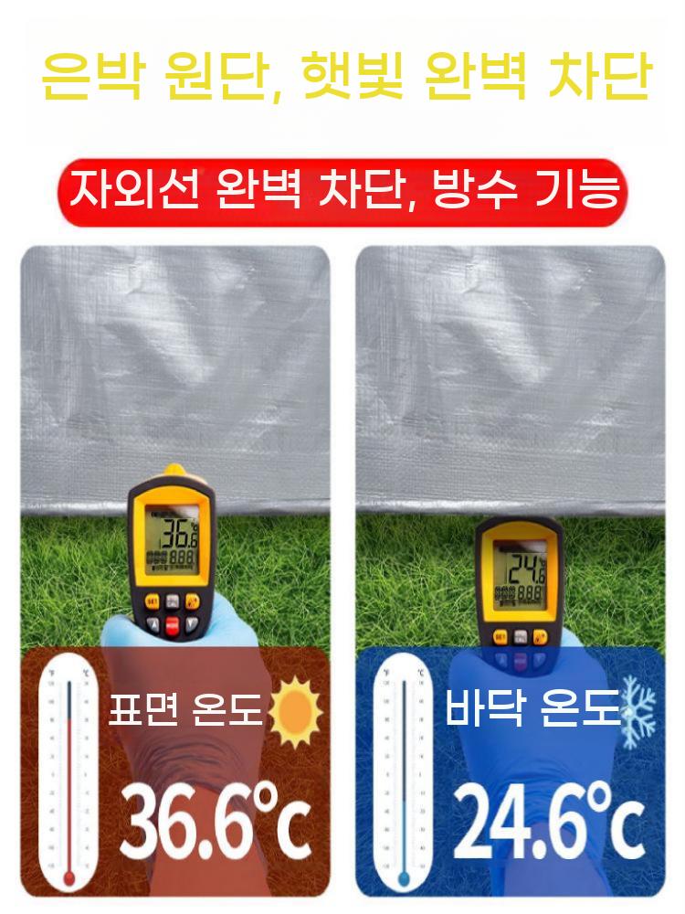 PVC 타포린 천 차양 야외 방수 은회색 차광막 천막 그늘막 - 상세 이미지 4