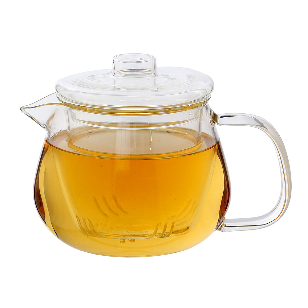 티로하 순수 내열 유리 차포트 티포트( 500 ml) 유리티 주전자 티주전자 찻주전자 - 메인 이미지