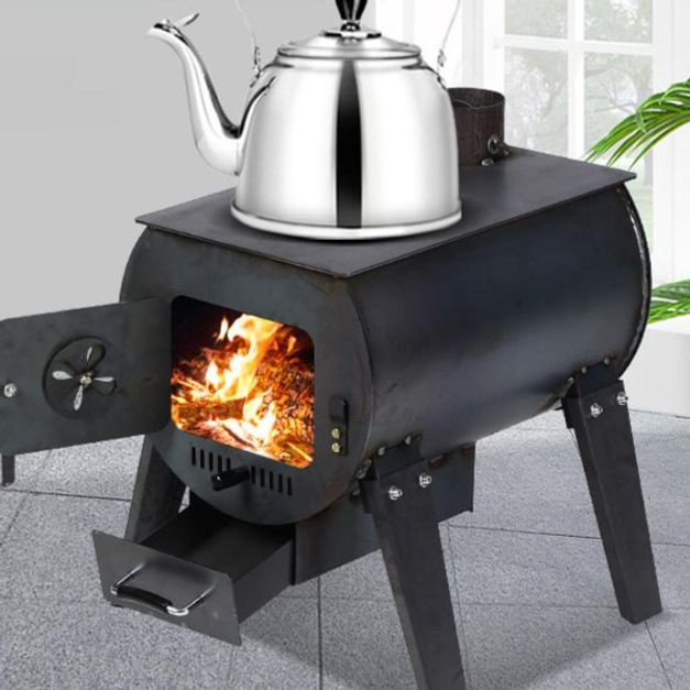 거꾸로 난로 소각로 스토브 실내외 나무 무쇠 주물난로