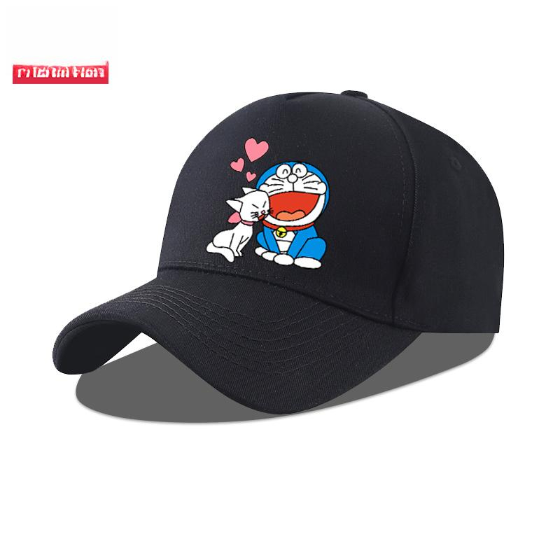 도라에몽 야구 모자 오리 주둥이 캐릭터 캐주얼 올매치 자외선 차단 화이트 1 성인용 - 상세 이미지 4