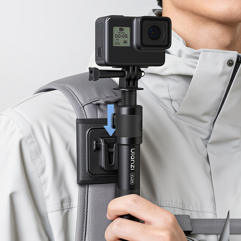 울란지 VL04 백팩 스트랩 장착 DJI 인스타360 고프로 액션캠 셀카봉 셀피스틱 이미지 6