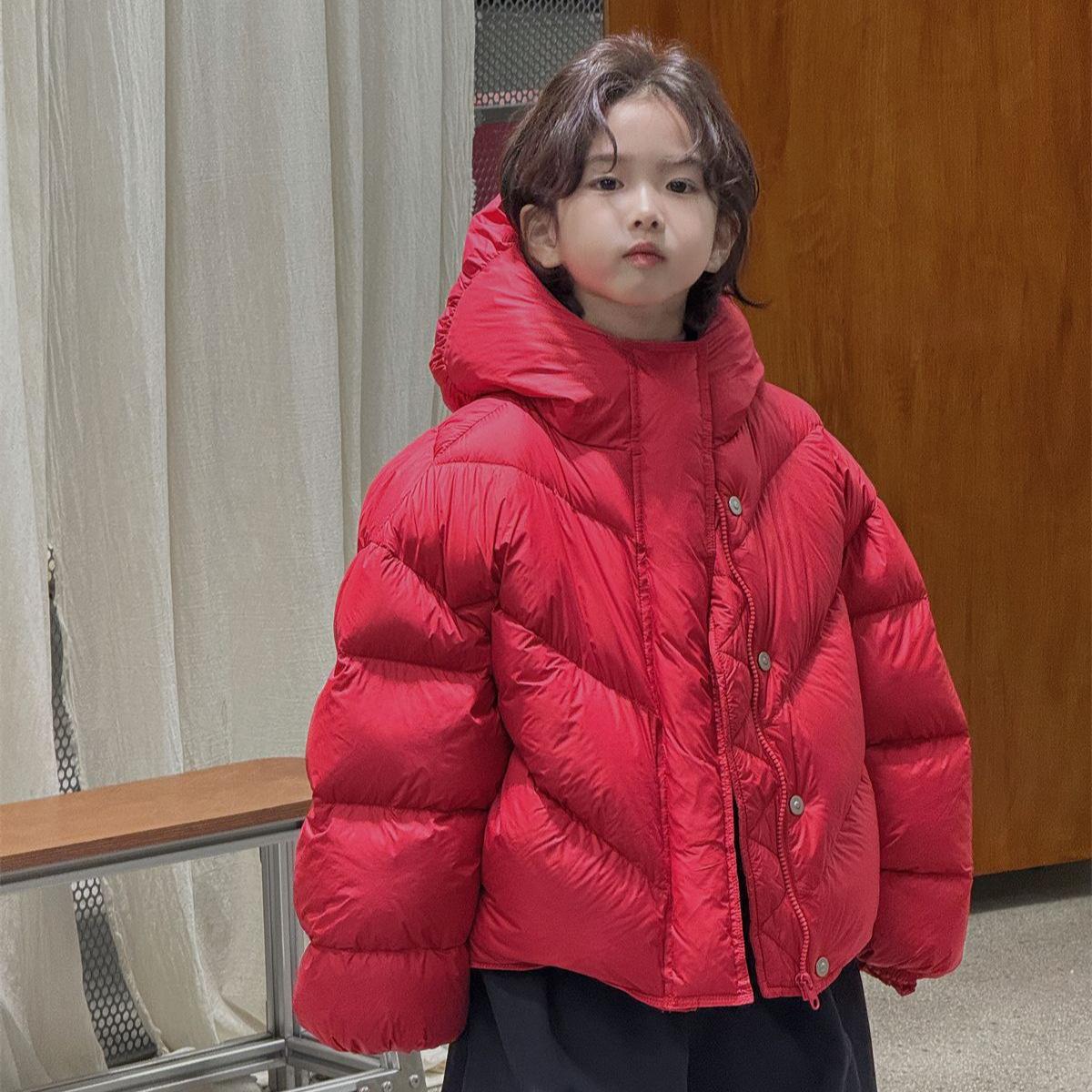어린이 패딩 겨울 빵 다운 재킷 숏 루즈핏 두꺼운 자켓 - 상세 이미지 2