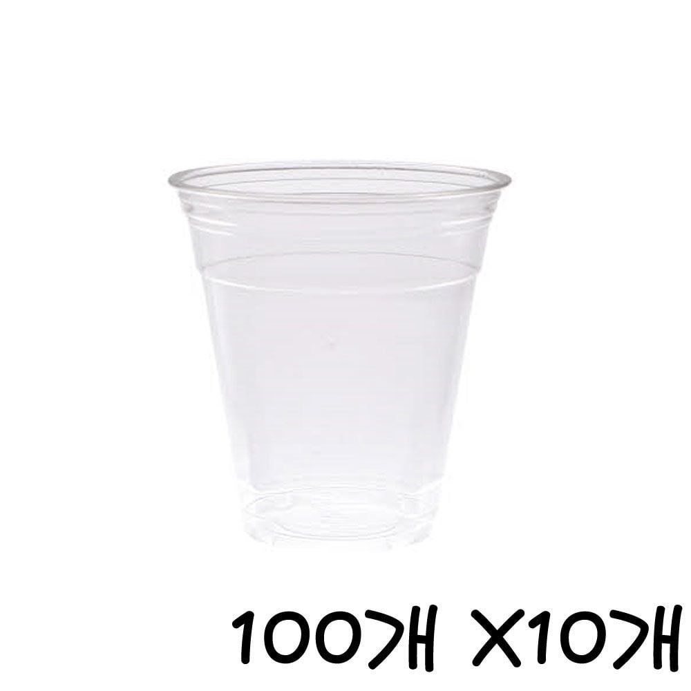 테이크아웃 PET 투명컵 12oz 지름92mm 100개 X10개 - 상품 이미지