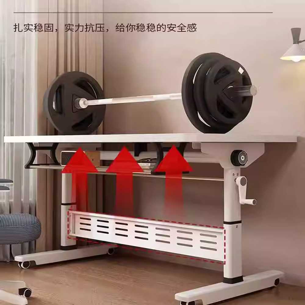 수동 모션 데스크 높이조절 노트북 컴퓨터 독서 업무 50cm - 상세 이미지 5