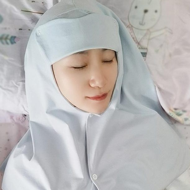 수면모자 머리 후드 잠자는 잠잘때 야외취침 부드러운 따뜻한 - 상품 이미지