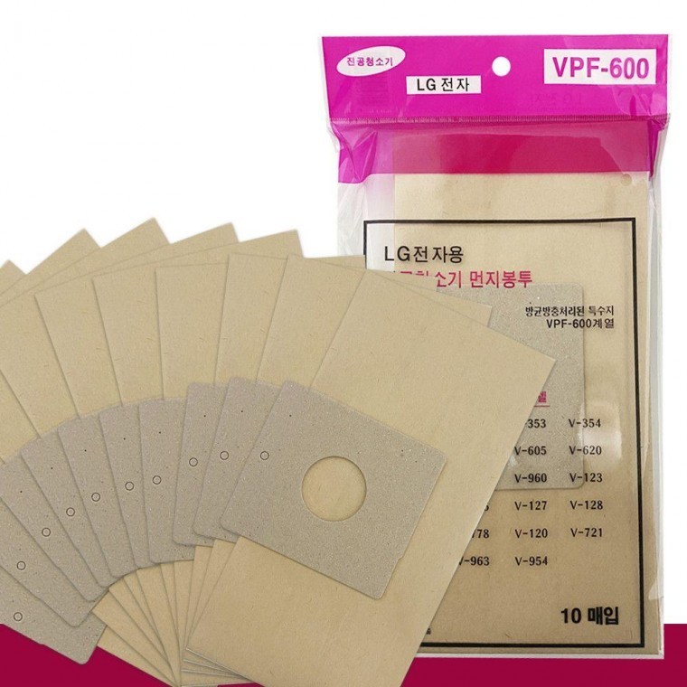 엘지 먼지봉투10p(VPF-600) 진공청소기용 종이필터 - 메인 이미지