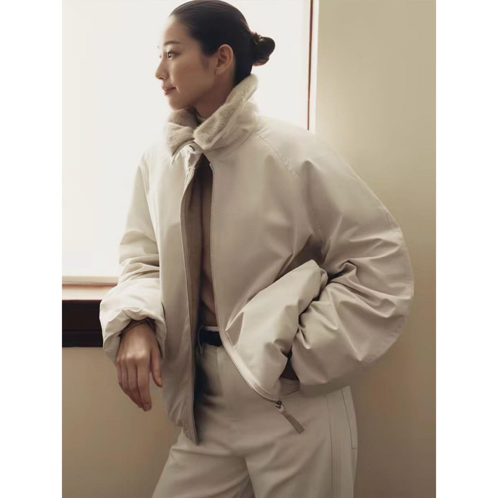 리버시블 카라 두꺼운 따뜻한 짧은 겨울용 - 상세 이미지 2