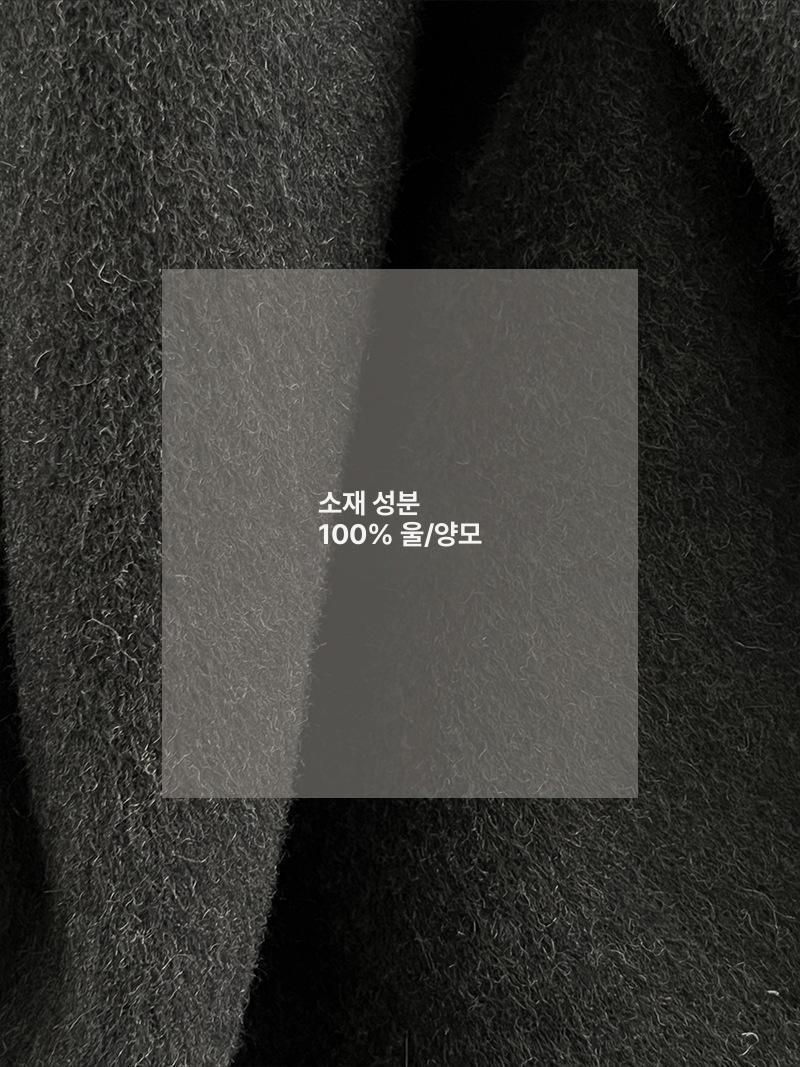 여성 겨울 울 양면 루즈핏 라펠 코트 새 스타일 - 상세 이미지 5
