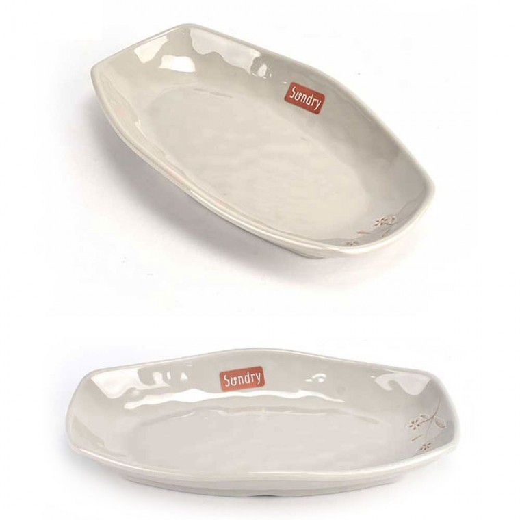 멜라민 김치접시 앞접시 반찬그릇 23.7x13.7cm 53호 - 메인 이미지