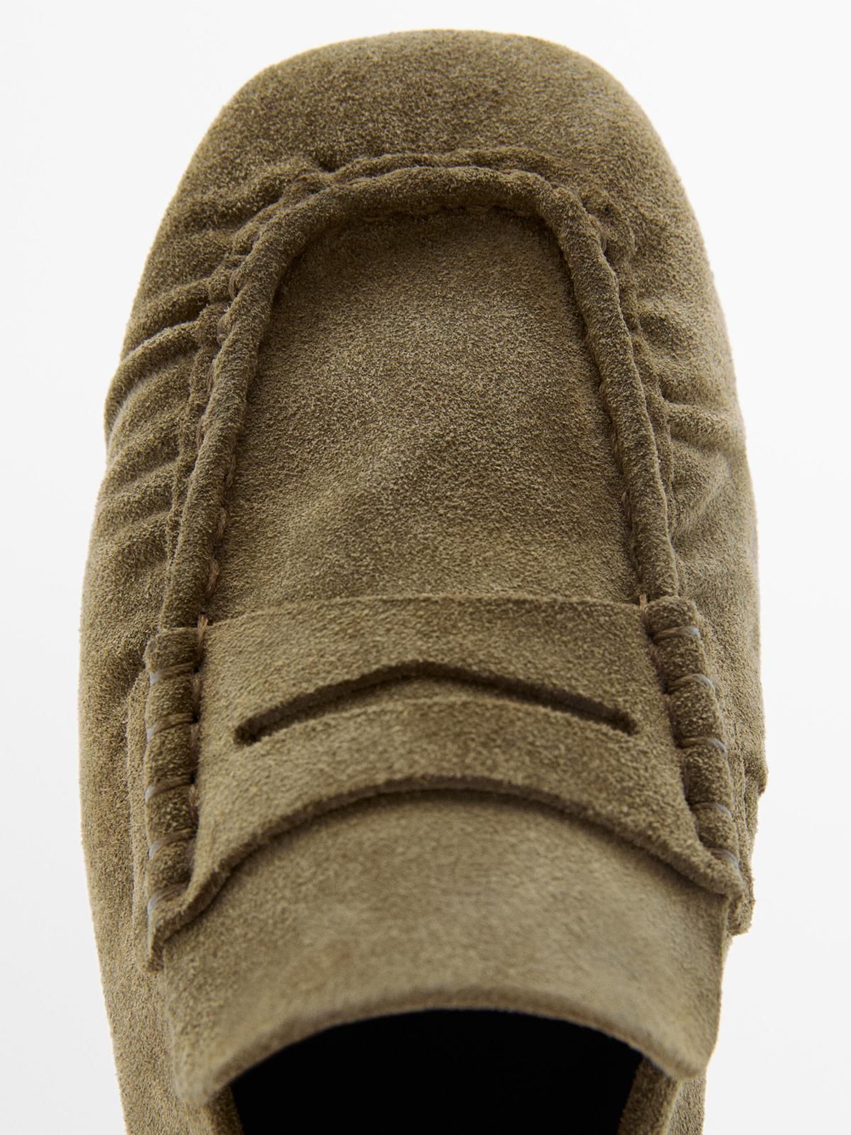 마시모두띠 소프트 스웨이드 페니 로퍼 1552/750 KHAKI - 상세 이미지 3