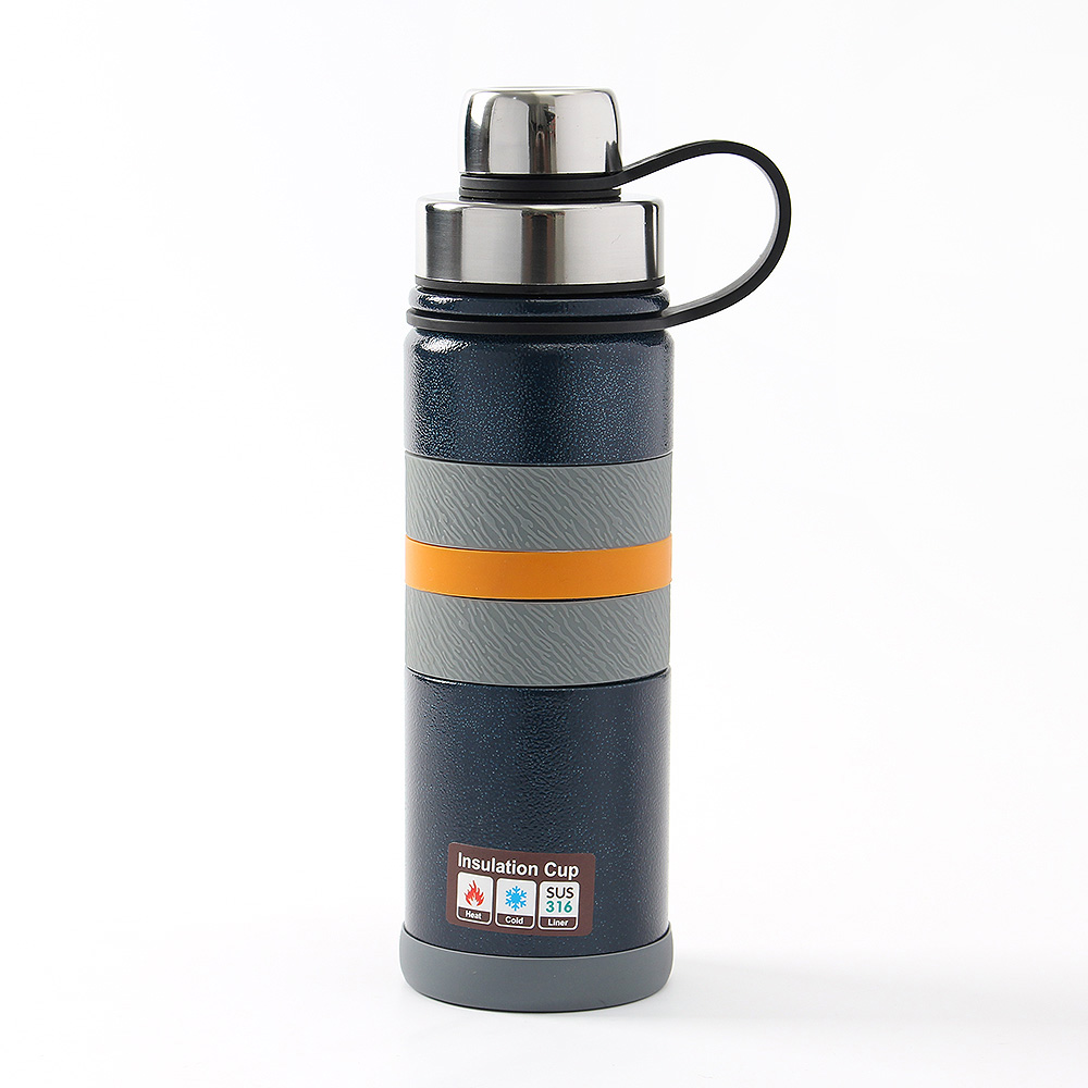블루어스 텀블러 보온병 커피 물병 500 ml( 네이비) 보냉병 보온보냉 진공 슬림 - 상품 이미지