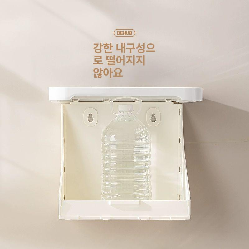 욕실 옷보관 액자형 샤워실 선반 무타공 보관 욕실 접이식 - 상세 이미지 4