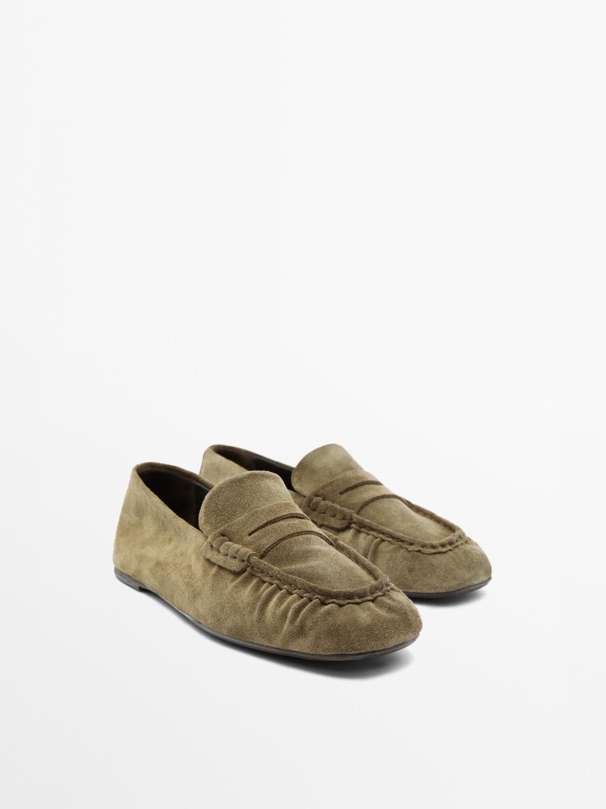 마시모두띠 소프트 스웨이드 페니 로퍼 1552/750 KHAKI - 상세 이미지 4