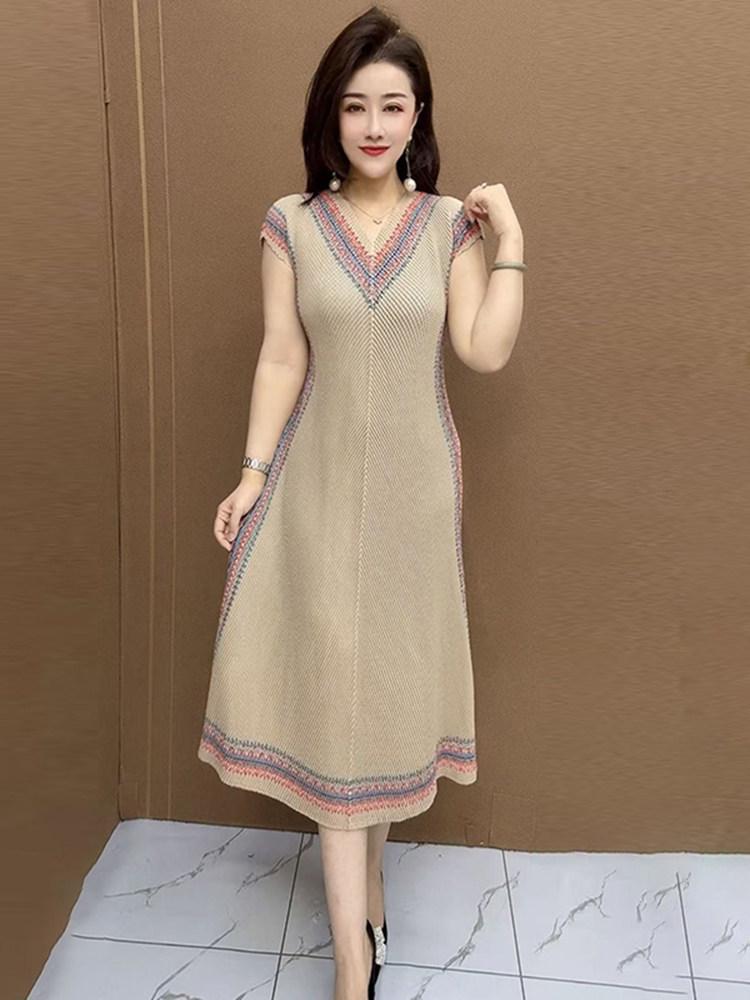 여왕의집 이보희원피스 노숙자 브이넥원피스 - 상세 이미지 5