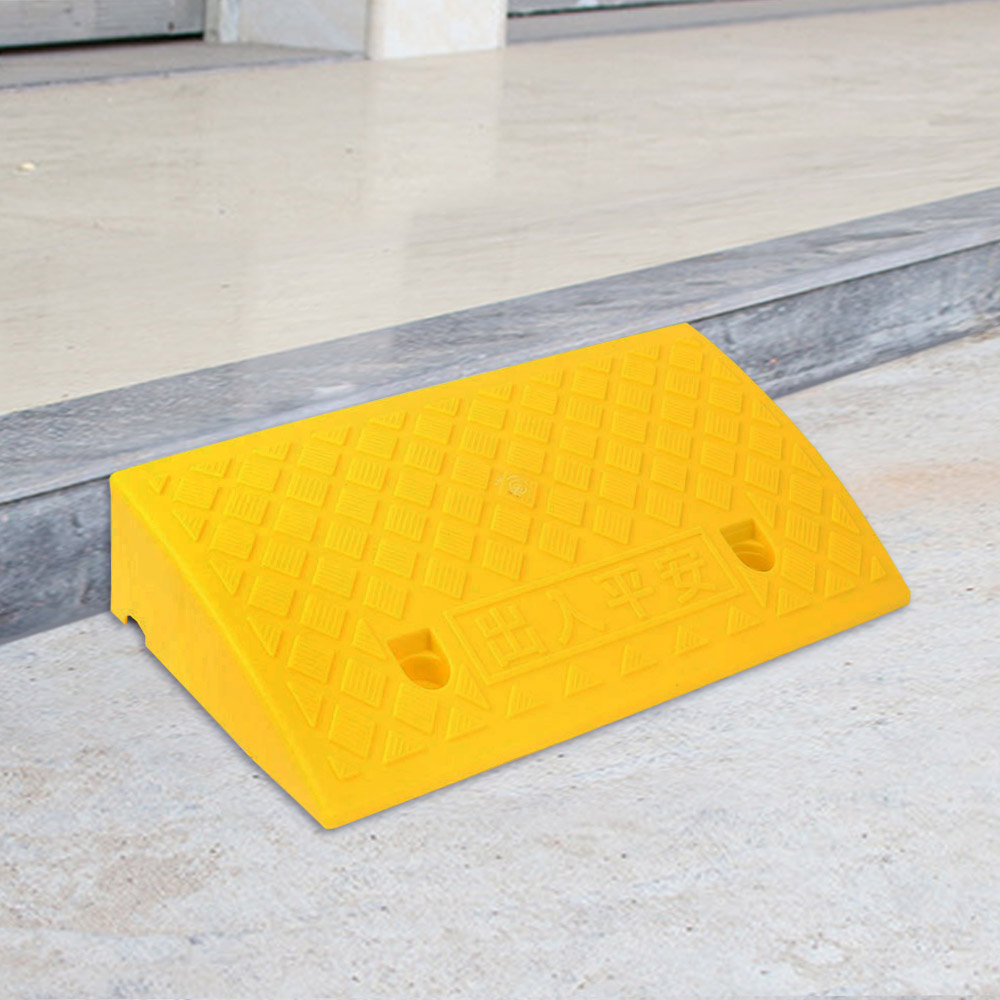 계단 문턱 휠체어 경사로 진입판 50x 27x 11 cm (옐로우) 패드 발판 받침 - 상품 이미지