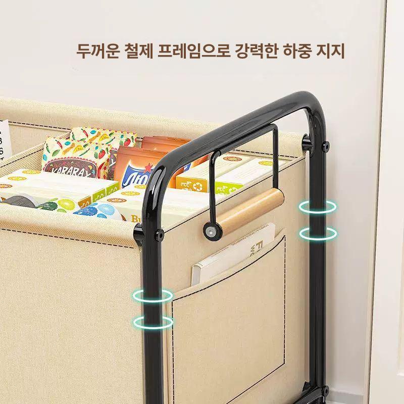이동식 책가방 수납 정리대 학원 정리함 가방 바퀴 - 상세 이미지 4