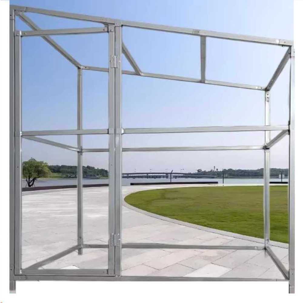 야외 창고프레임 비닐하우스 텃밭 농막 온실 조립식 1.8x1.8m (높이2/2.2m) - 상세 이미지 2
