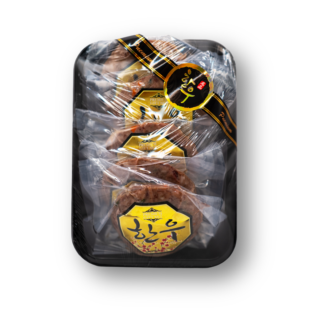 하우스팜 1+한우 100% 소고기 떡갈비 600g 2~3인분 햄버거 스테이크 이미지 6