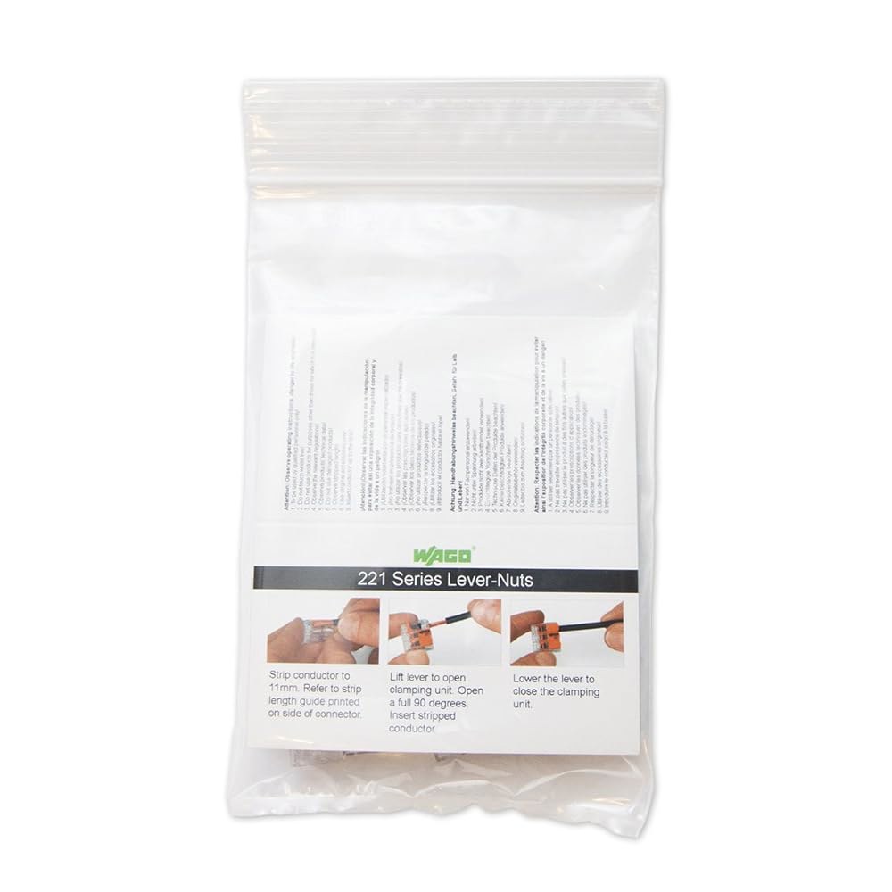 Wago 221-413 레버-너츠 3 도체 콤팩트 커넥터 10 PK pack of 500 - 상세 이미지 3