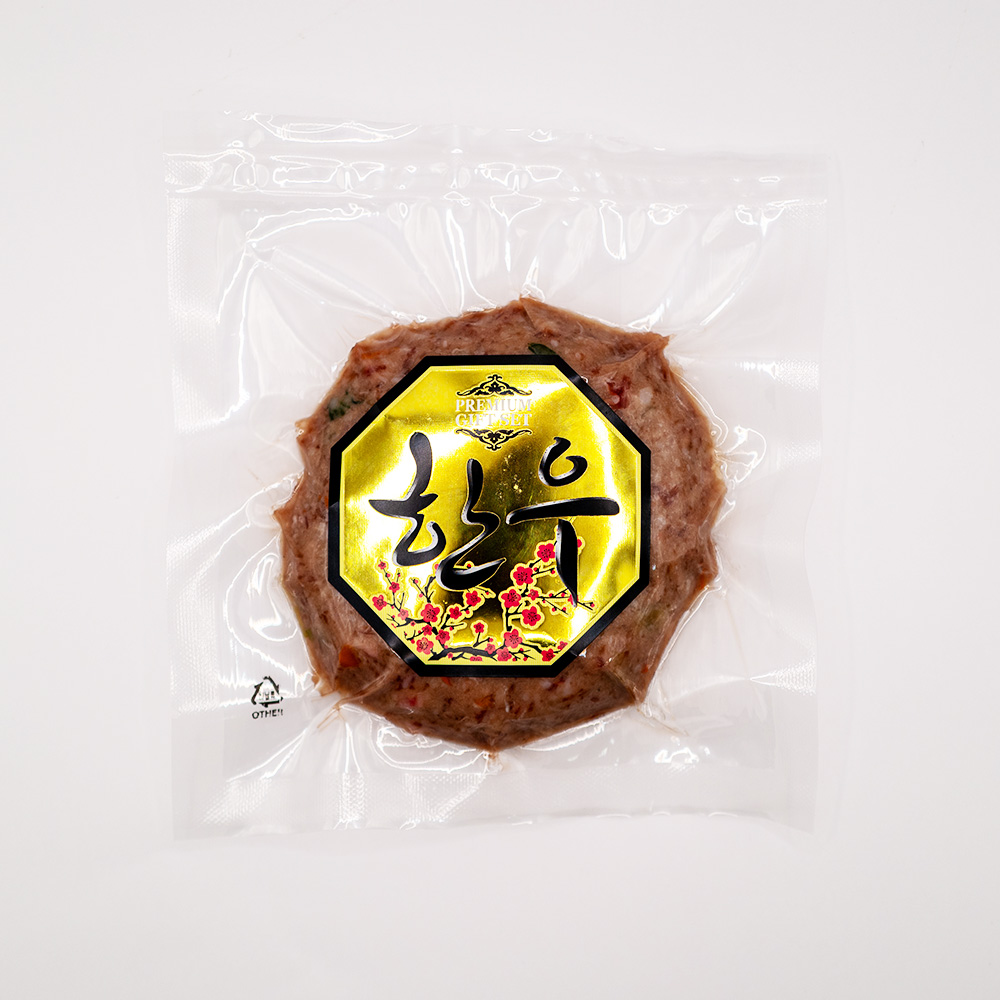하우스팜 1+한우 100% 소고기 떡갈비 600g 2~3인분 햄버거 스테이크 이미지 7