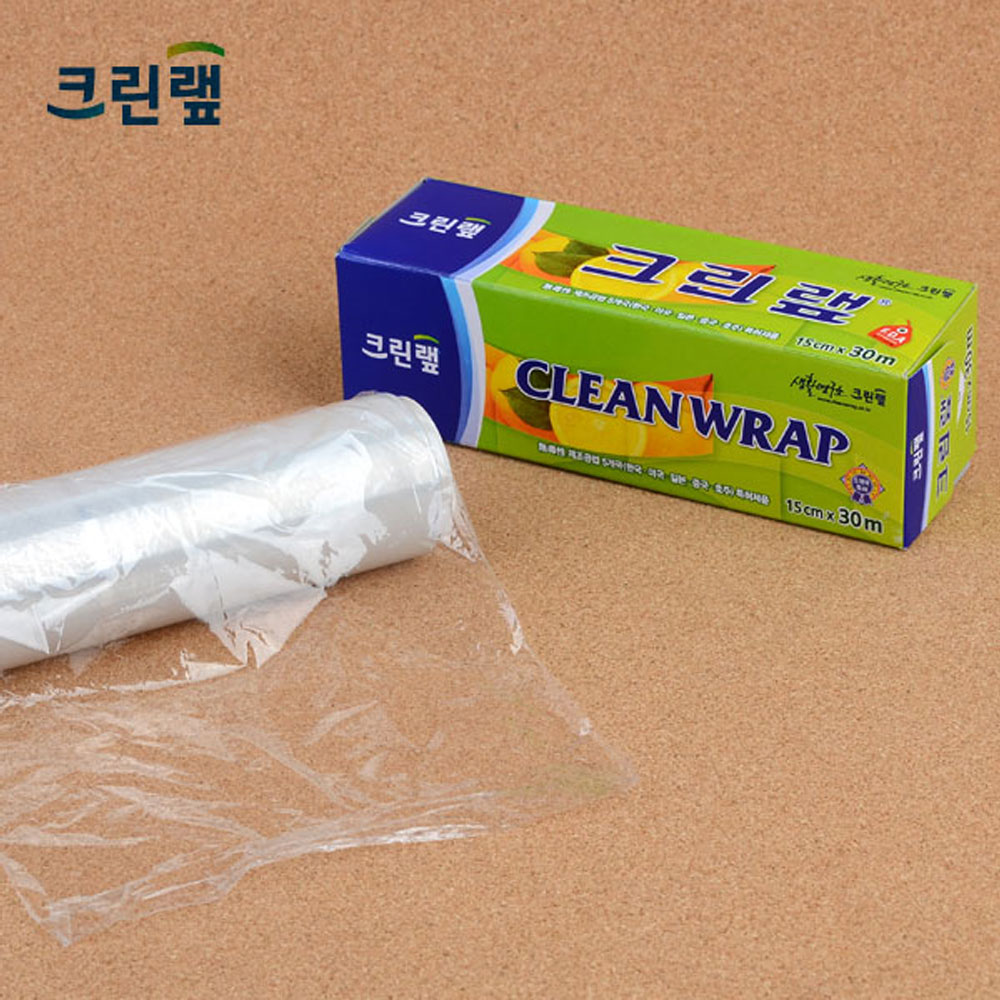 1X3개 일회용랩 15 cm 크린랩 x 30M 크린롤백 비닐 비닐랩 주방 용품 z733 - 메인 이미지