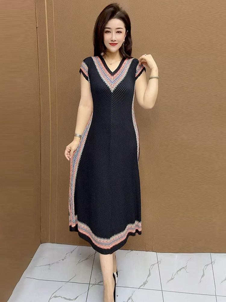 여왕의집 이보희원피스 노숙자 브이넥원피스 - 상세 이미지 4