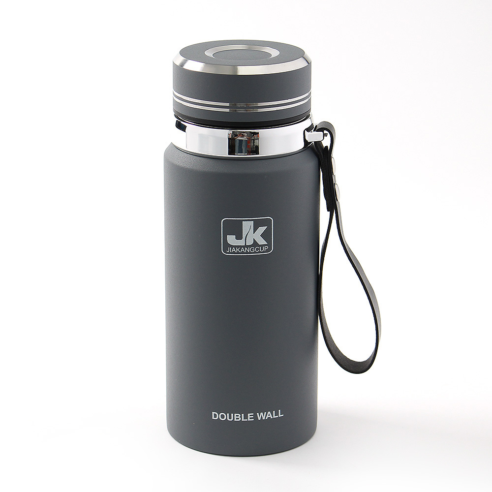 뉴워터 이중 스텐 보온병 커피 물병 600 ml( 그레이) 보냉병 보온보냉 진공 슬림 - 상품 이미지