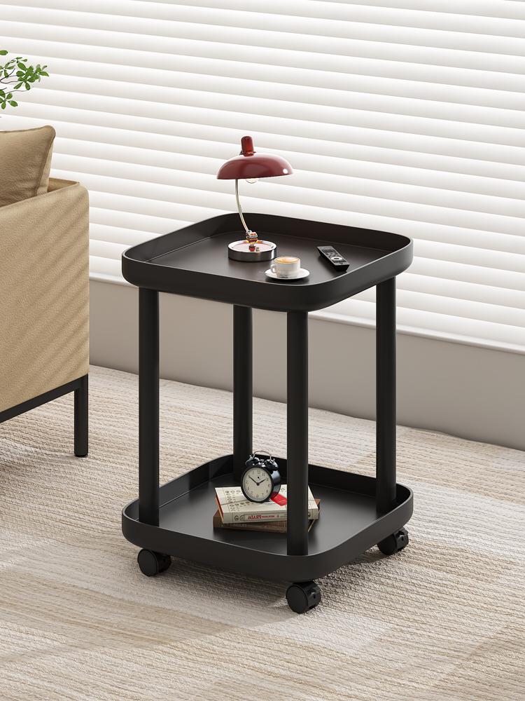 이동식 사이드 테이블 거실용 인테리어용 2층 이동식 바퀴