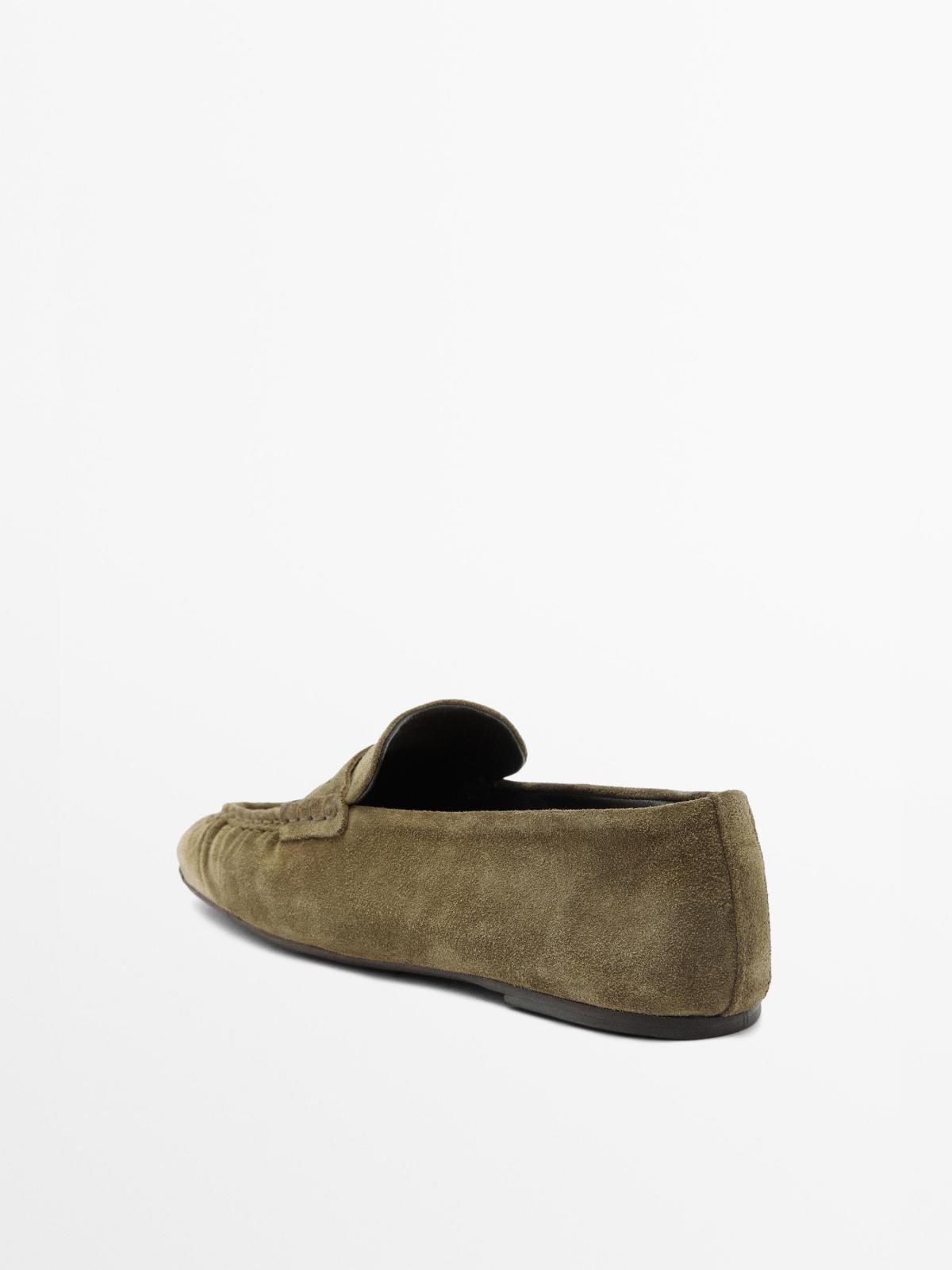 마시모두띠 소프트 스웨이드 페니 로퍼 1552/750 KHAKI - 상세 이미지 5
