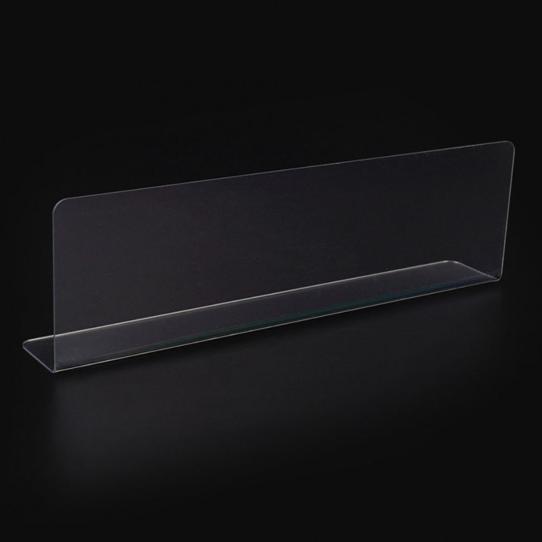 투명칸막이진열대 l형 투명 칸막이 20x6cm 1개 일반형 서랍 공간 분할 제품진열대 - 상품 이미지