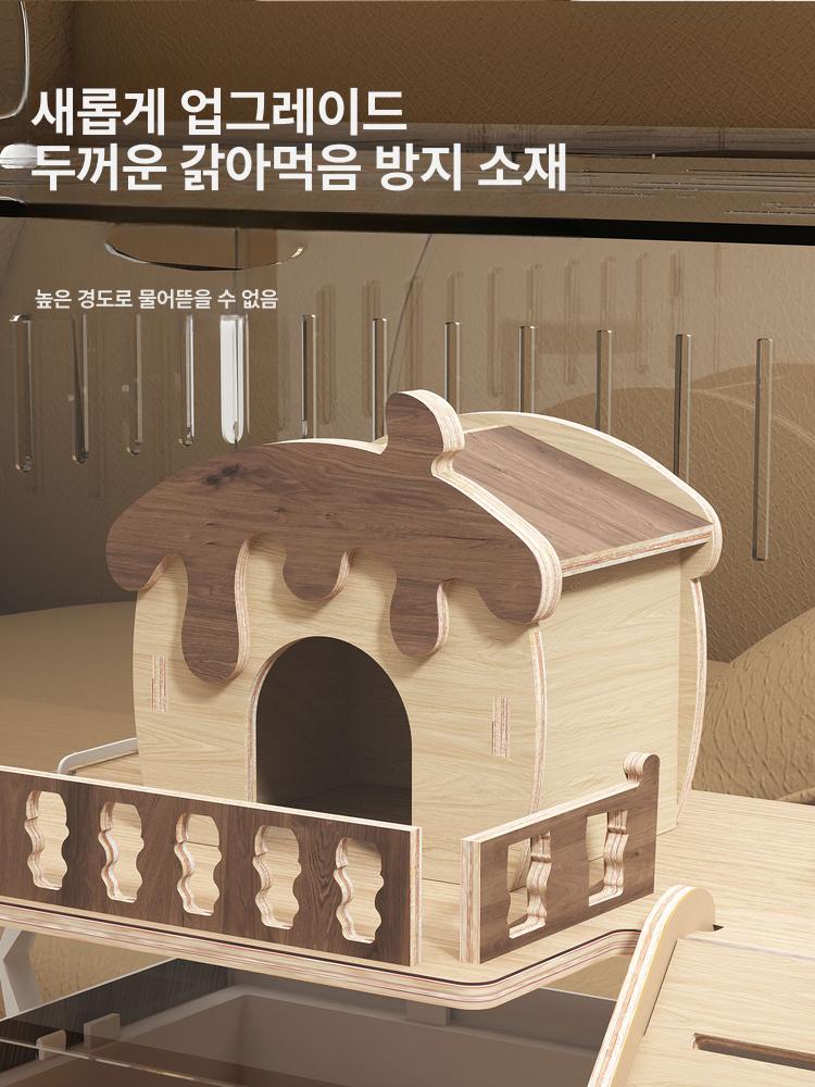 골든 햄스터 케이지 초대형 집3층 목조 대주택 - 상세 이미지 3