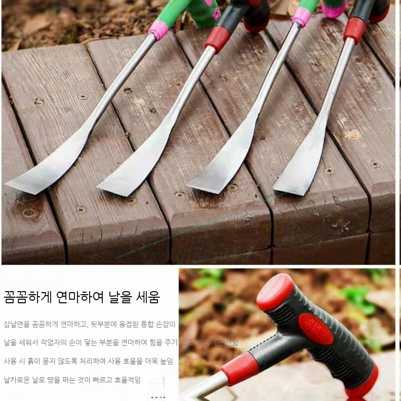 마늘캐는도구 곡괭이 마늘쫑 마늘삽 캐는 뽑는 미니낫 도구 기계 호미 쟁기 마늘 약초 - 상세 이미지 3