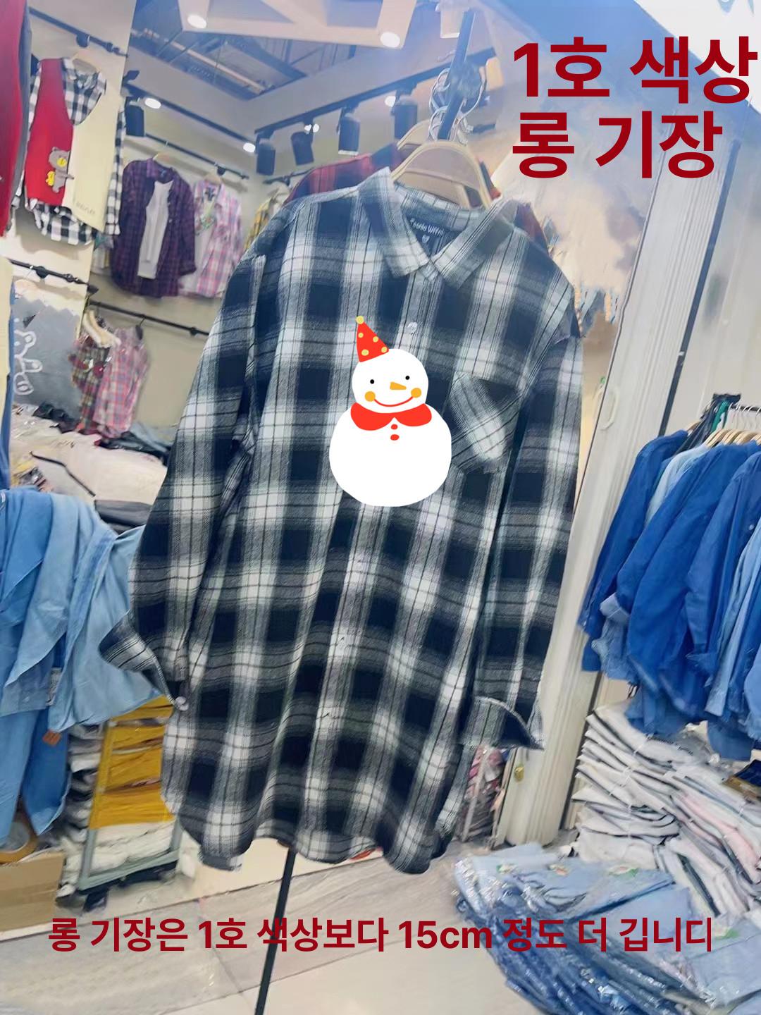 에스콰이어 정채연셔츠 체크남방 - 상세 이미지 5