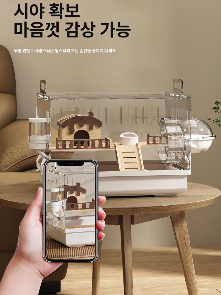 골든 햄스터 케이지 초대형 집3층 목조 대주택 - 상세 이미지 4