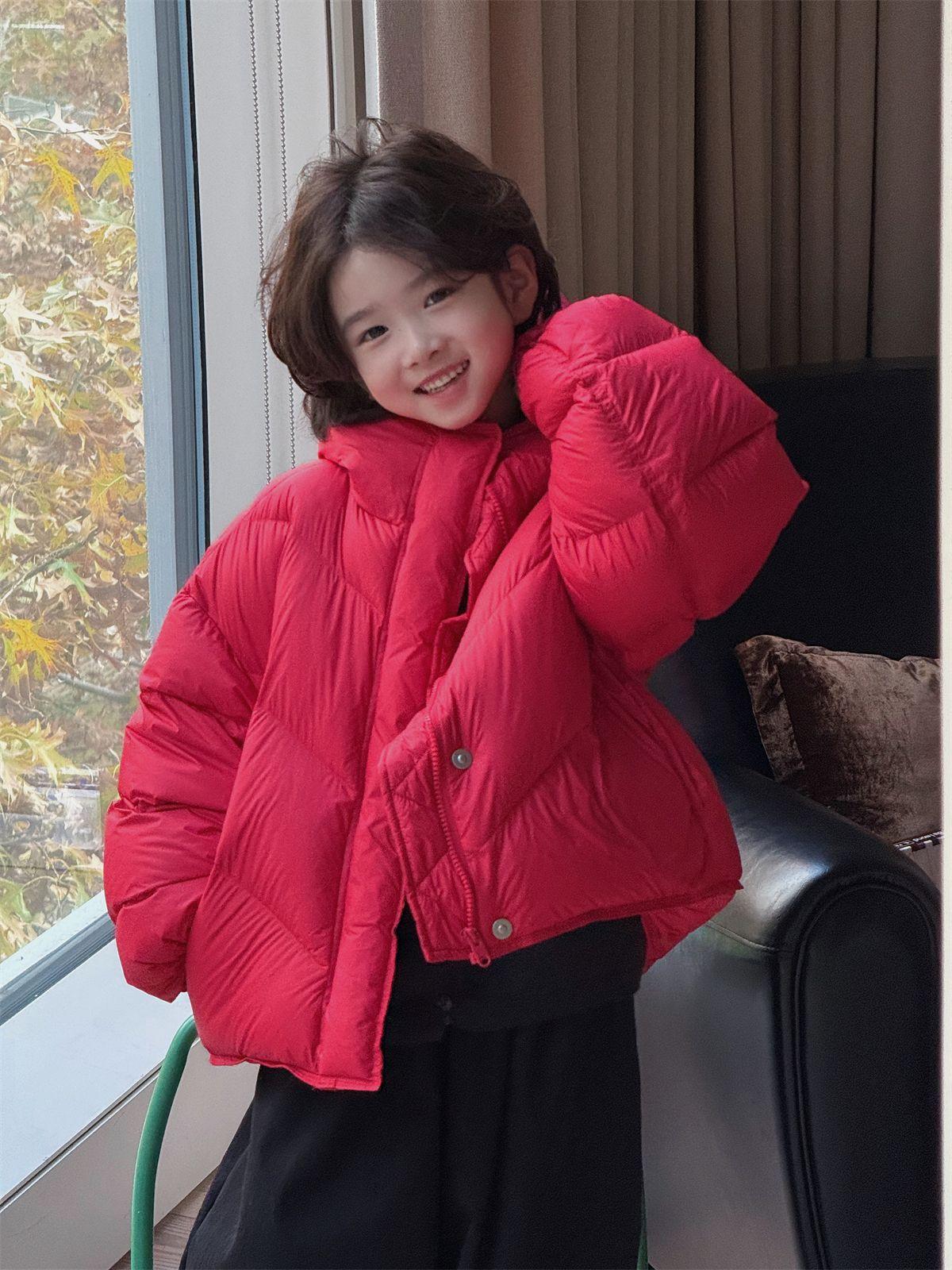 어린이 패딩 겨울 빵 다운 재킷 숏 루즈핏 두꺼운 자켓 - 상세 이미지 3