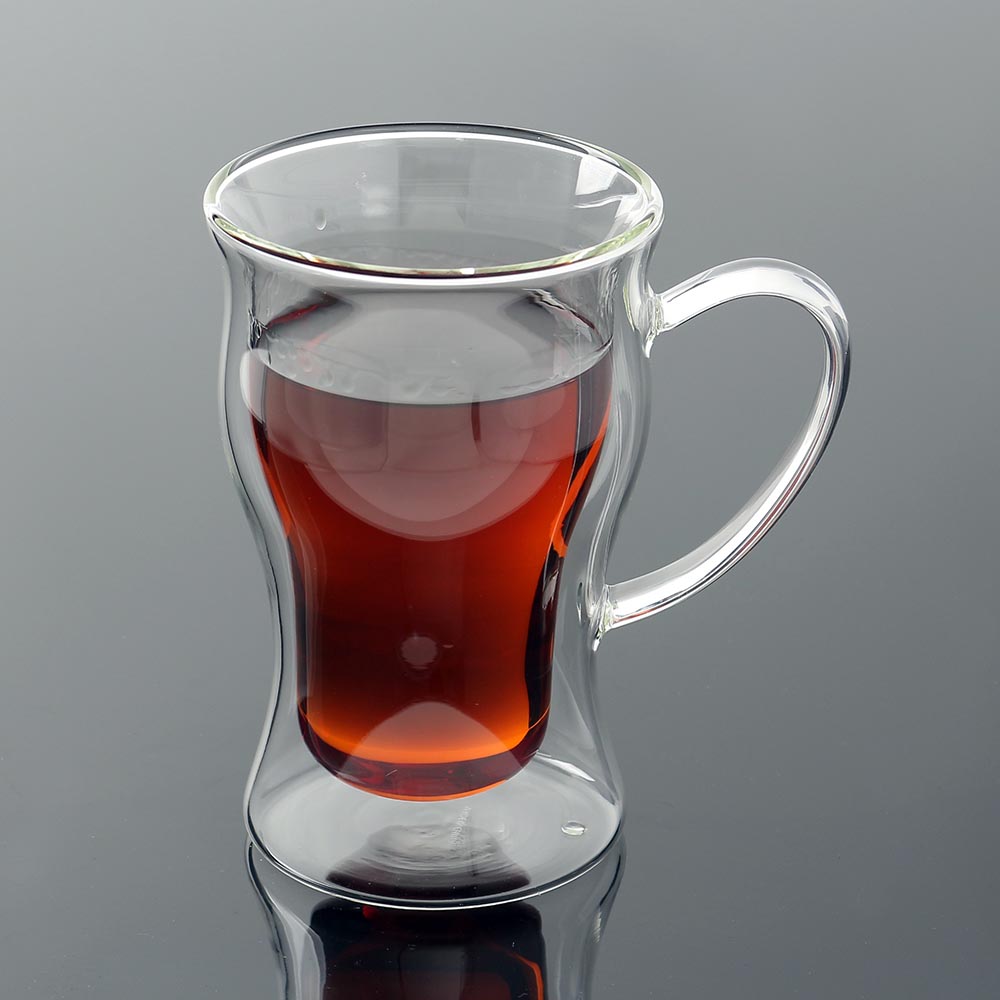 티로하 브리앙 이중 내열 유리컵 카페 물컵 (250 ml) 유리잔 주스컵 투명컵 에이 - 상품 이미지