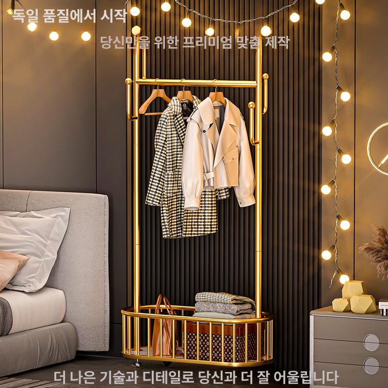 바퀴달린 옷걸이 스탠드 원룸 튼튼한 코너 - 상세 이미지 2