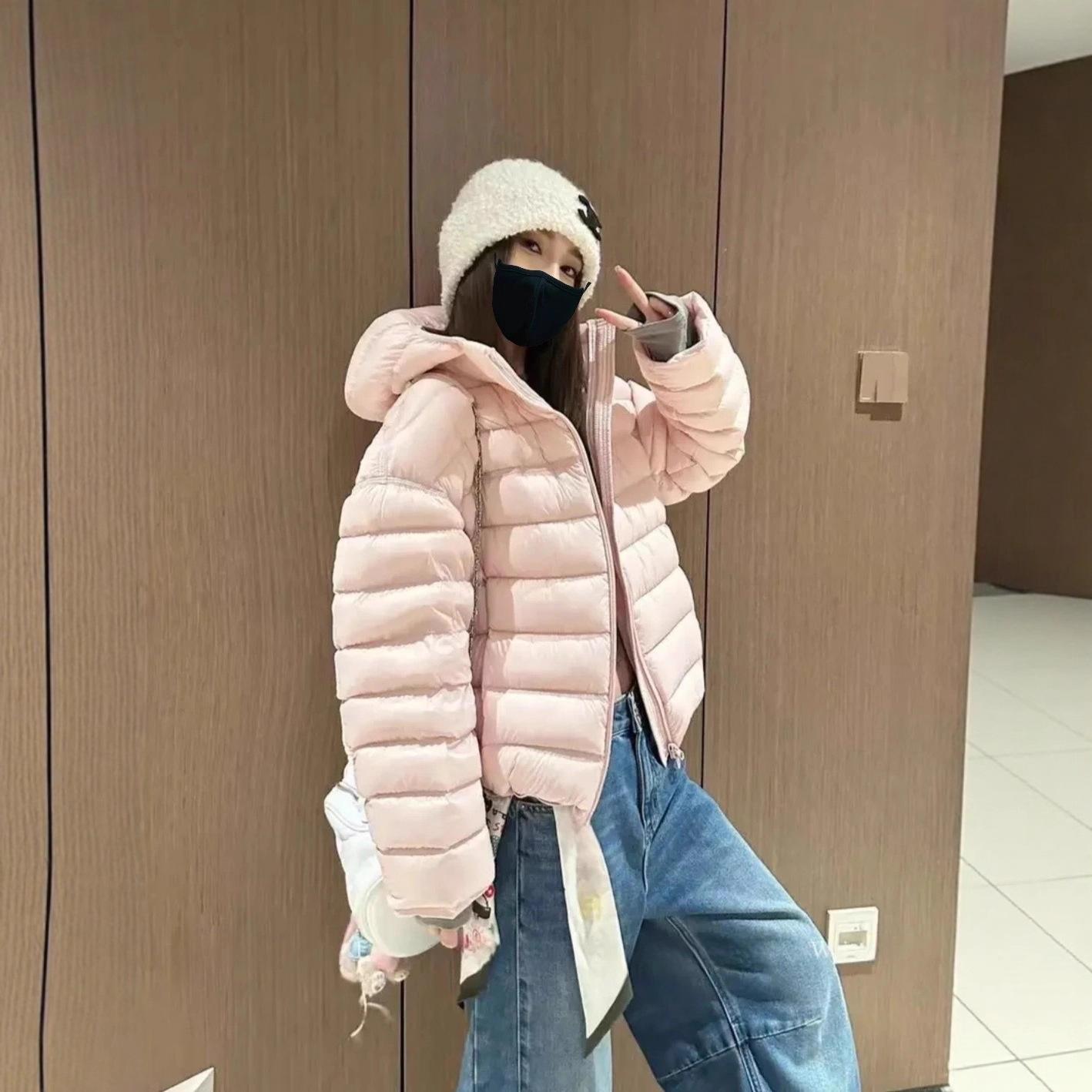 두꺼운 다운 잠바 패딩 후드 자켓 여성용 따뜻한 짧은 재킷 - 상세 이미지 2