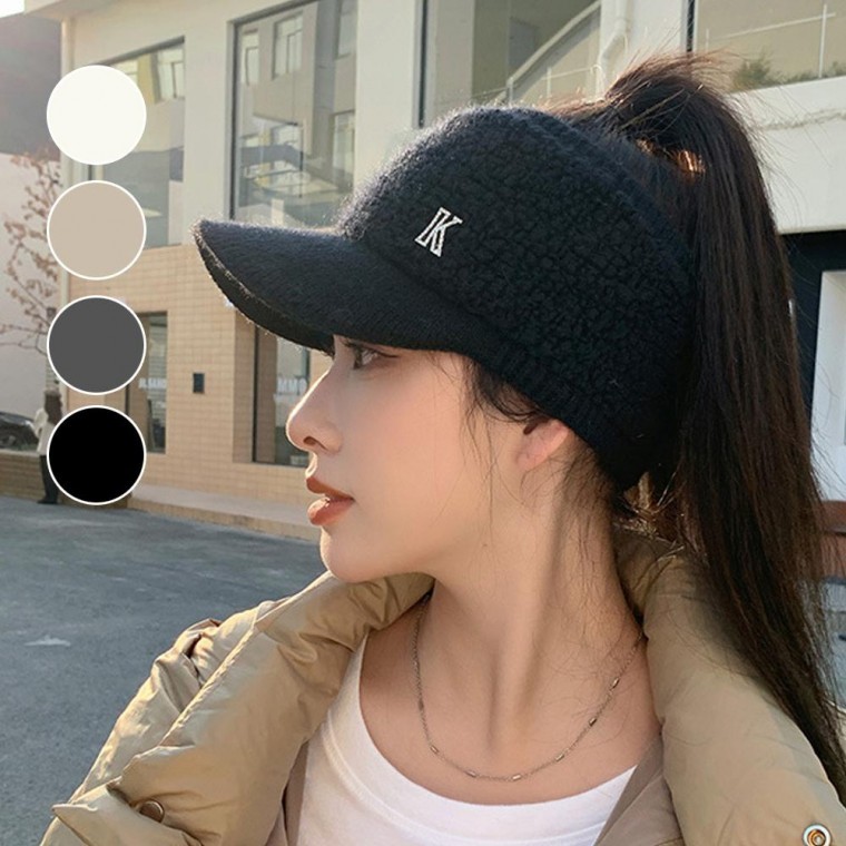 뽀글이 니트썬캡 - 상품 이미지