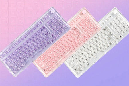 투명 키보드 게이밍키보드 기계식 98 유선 사무실 크리스탈 예쁜