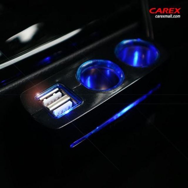 자동차시거잭 자동 차량용시거잭 듀얼USB 2구소켓 시 - 메인 이미지