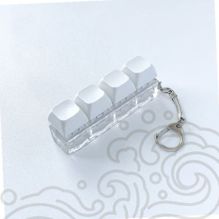 키보드 키캡 키링 기계식 스위치 열쇠고리 딸깍이 소리 스트레스 해소 휴대용 미니어처 감성 소품