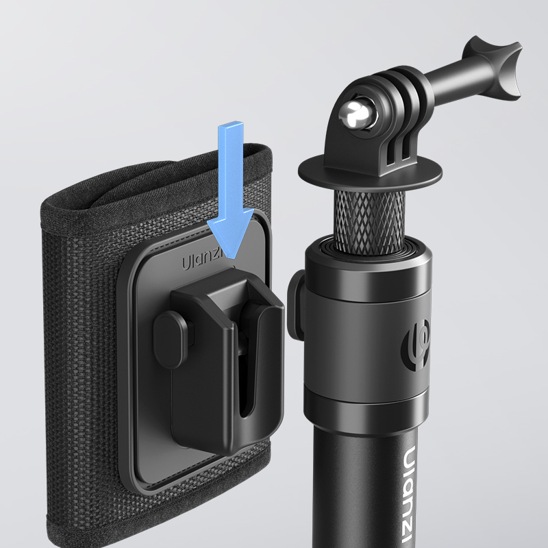 울란지 VL04 백팩 스트랩 장착 DJI 인스타360 고프로 액션캠 셀카봉 셀피스틱 - 상세 이미지 4