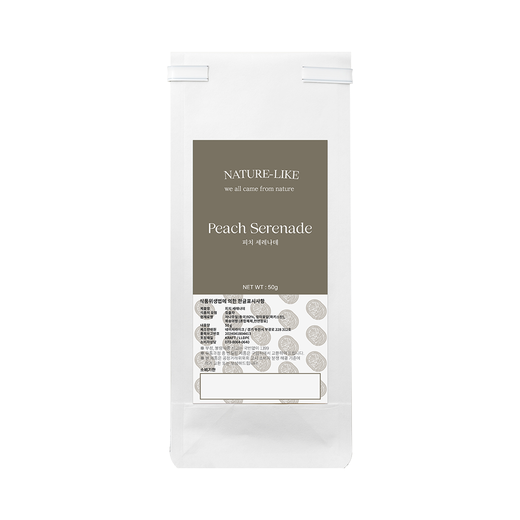 네이처라이크 피치 세레나데 유기농 순면티백 잎차 50g, 1개 - 상품 이미지