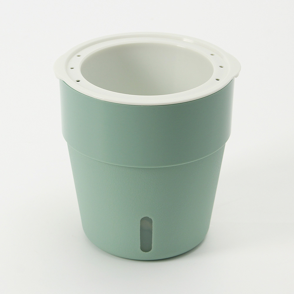 워터창 자동 급수 베란다 화분 5p (13x 14 cm) (그린) 저면 관수 심지 - 상품 이미지