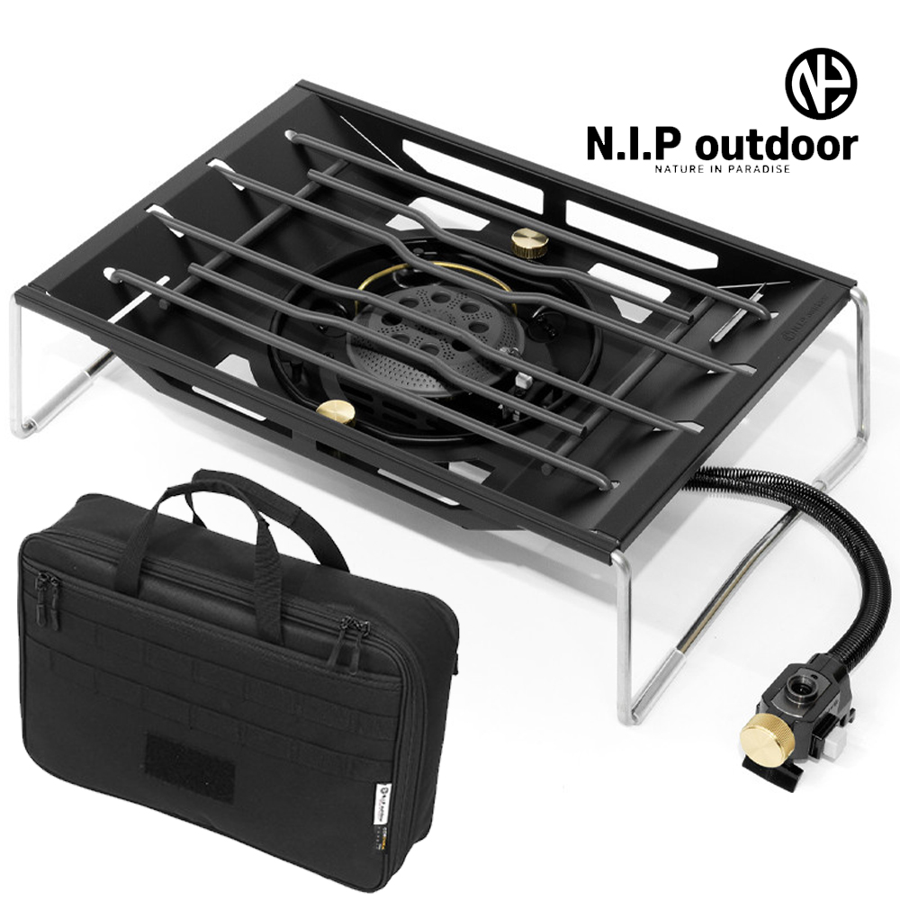 N.I.P 파워 플랫버너 강염 IGT 원버너 플레이트 액출 블랙