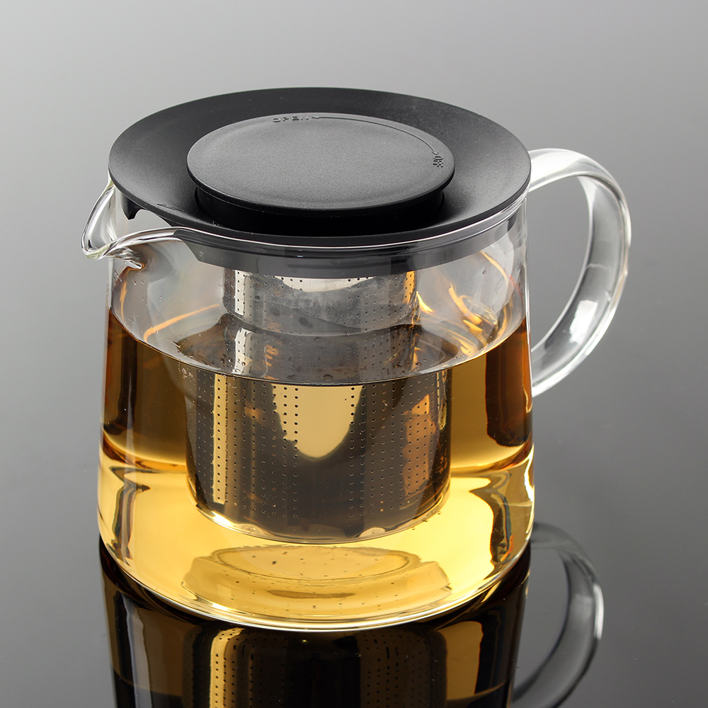 티로하 원포어 내열 유리 차포트 티포트(1.5L) 유리차 유리티 다관 티팟 차주전자 - 메인 이미지